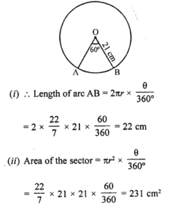 RD Sharma Class 10 Solutions Chapter 13 Areas Related to Circles Ex 13.2