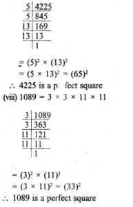 RS Aggarwal Class 8 Solutions Chapter 3 Squares and Square Roots Ex 3A
