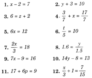 problems on linear equations in one variable class 8