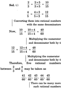 NCERT Solutions for Class 8 Maths Chapter 1 Rational Numbers Ex 1.2